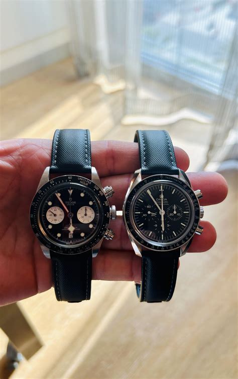 omega speedmaster vs tudor black bay chrono|Omega Speedmaster chrono review.